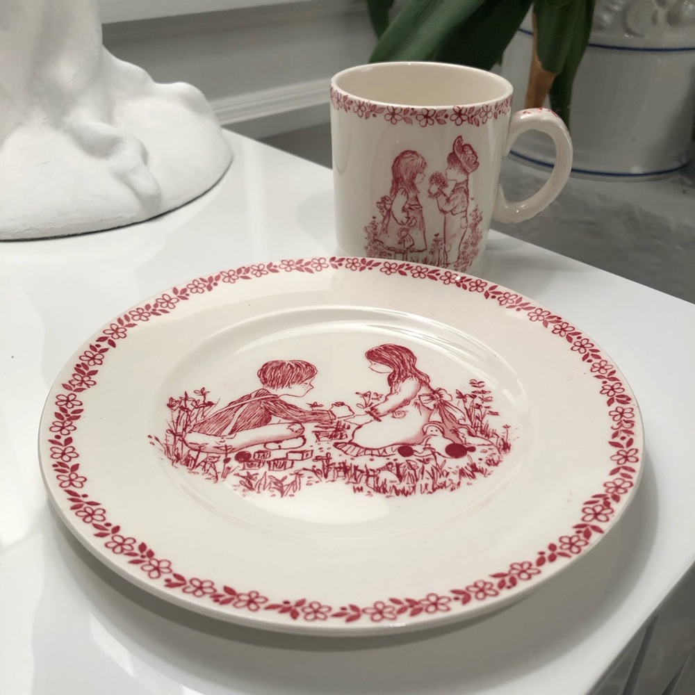 Child’s cup and plate set